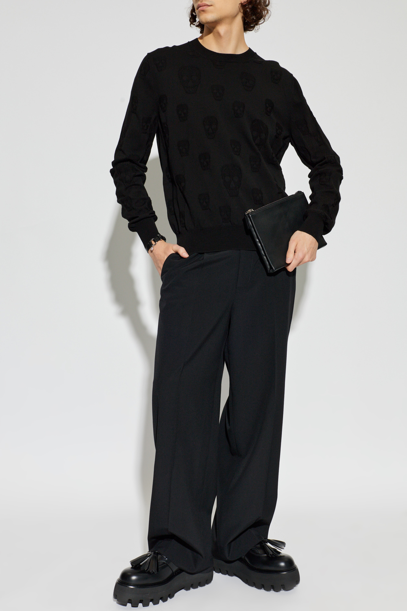 Alexander McQueen Sweater with a distinctive skull motif | Men's
